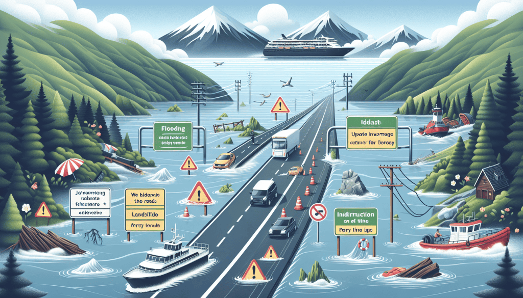 HAK: Više cesta poplavljeno, odron na magistrali, trajektna linija u prekidu