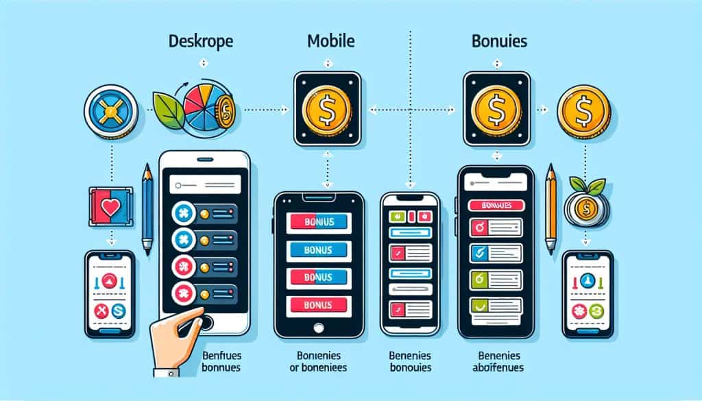 Razlike u bonusima između desktop i mobilne verzije